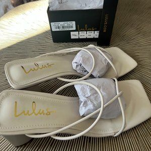 Lulus Jocelynn Sandal (White)
